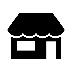 Logo Beispiel Eiscafe-Stand Farbgebung schwarz-weiß