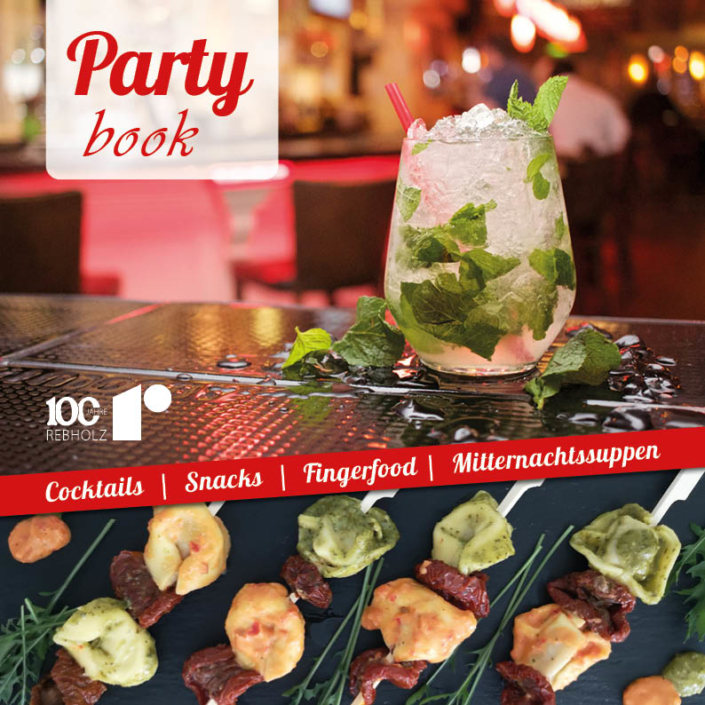 Broschüre Titelseite – Rebholz Partybuch