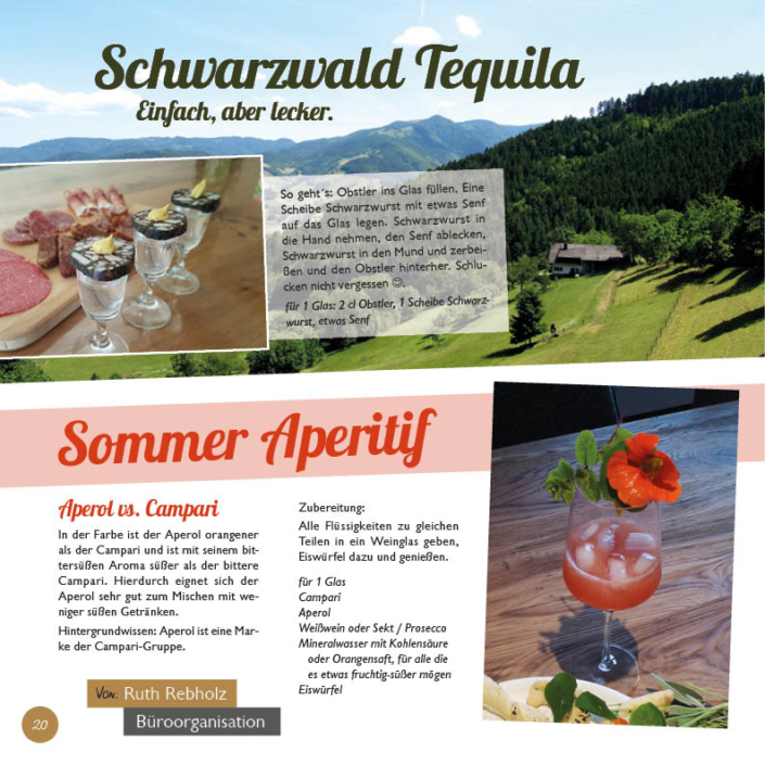Beispielseite Rezept Rebholz Partybuch Schwarzwald Tequila und Sommer Aperitif